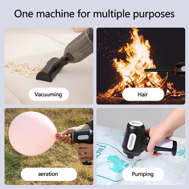 Portable Air Blower, 2024 Best Car Vacuum Cleaner, Brushless, Strong, Low Noise Long Lasting Battery Mini Vacuum Cleaner