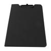 A4 Clipboard Folder Hold 100 Sheets Simple Straight Grain Office Clipboard Folder Paper Folders for School Office Black