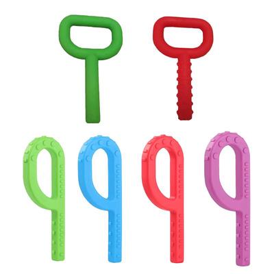 Silikoonist P-kujuline grabber Kids Hambad hammaste eemaldamise mänguasi lastele Autismi närimine