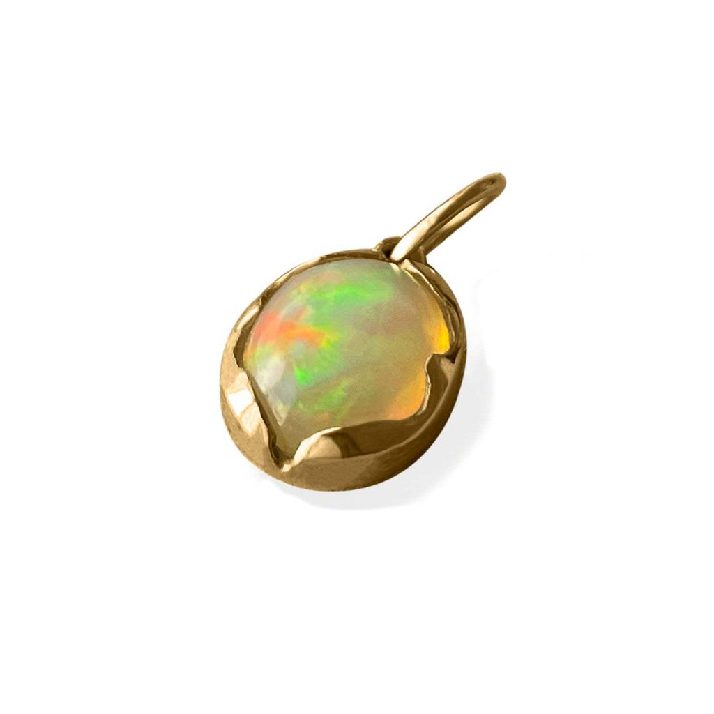 December Birthstone Bohemian Pendant: Colorful Natural Stone with 18K Durable Plating