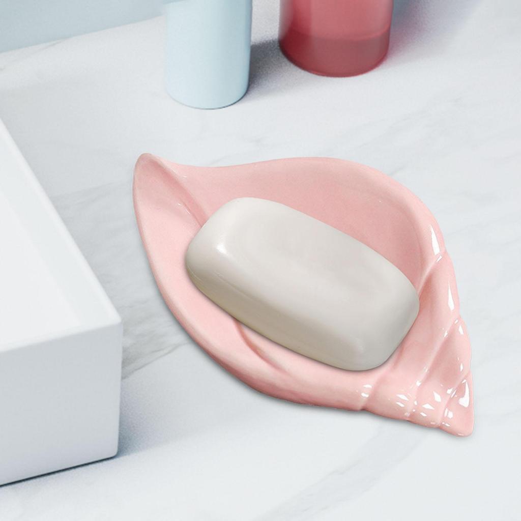 Soap Dish Self Draining Sponge Holder Decorative Soap Holder Box Soap Tray for Shower Dorm Accessories Household Kitchen