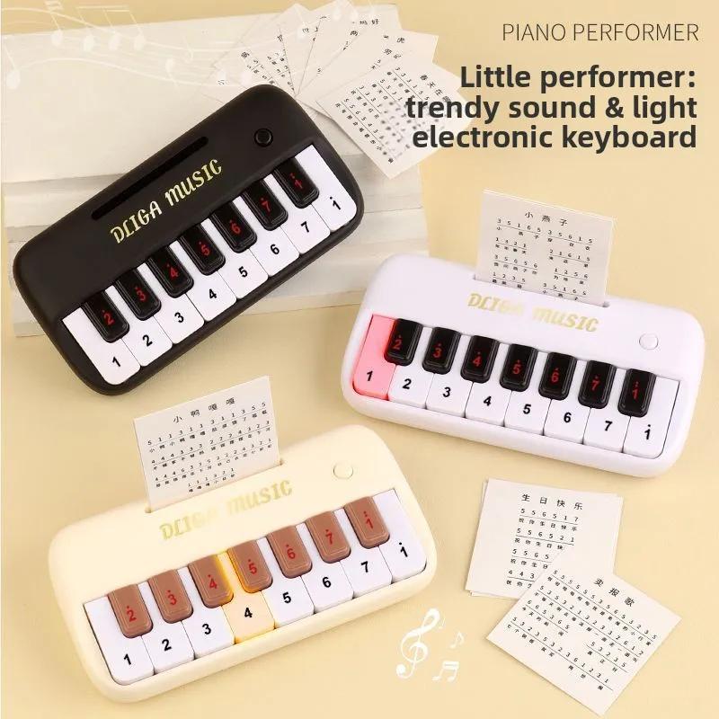Travel Size 15 Keys Digital Keyboard Kids Mini Electronic Piano Kids Musical Instrument Learning Playthings ideal for Kids Gift Idea