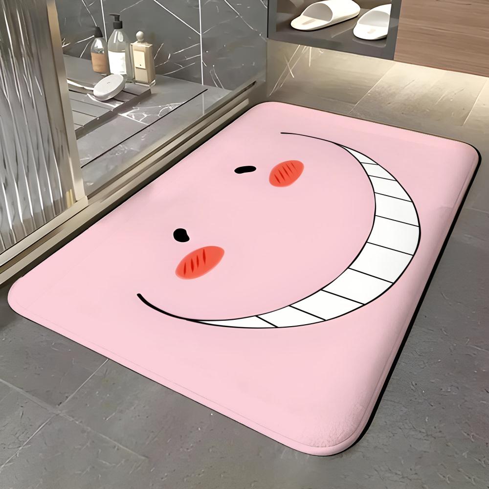 anime A-Assassination Classroom Floor Mat Soft Flannel Entrance Door Mat Non Slip Absorbent Bathroom Bedroom Floor Rug