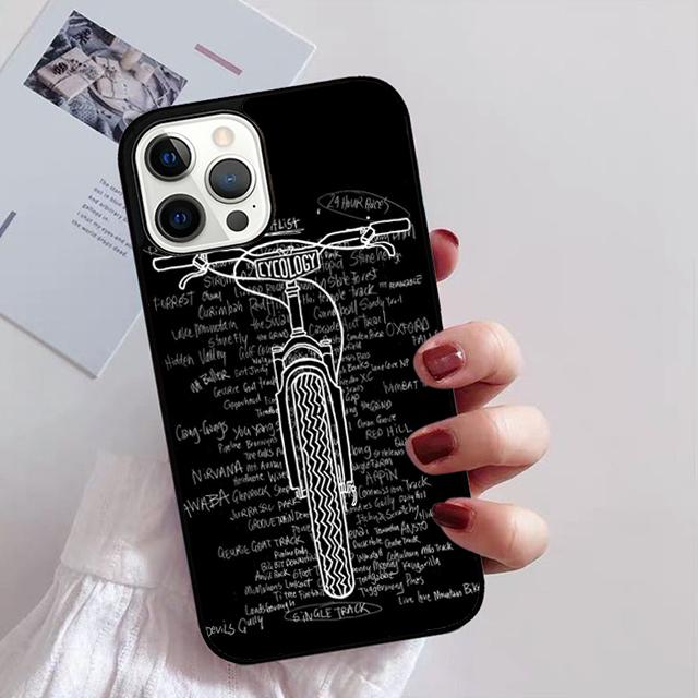 Bike Bicycle Cycling Phone Case For iPhone 17 Air 14 13 12 16Pro Max 15 Plus Max Cover Shell