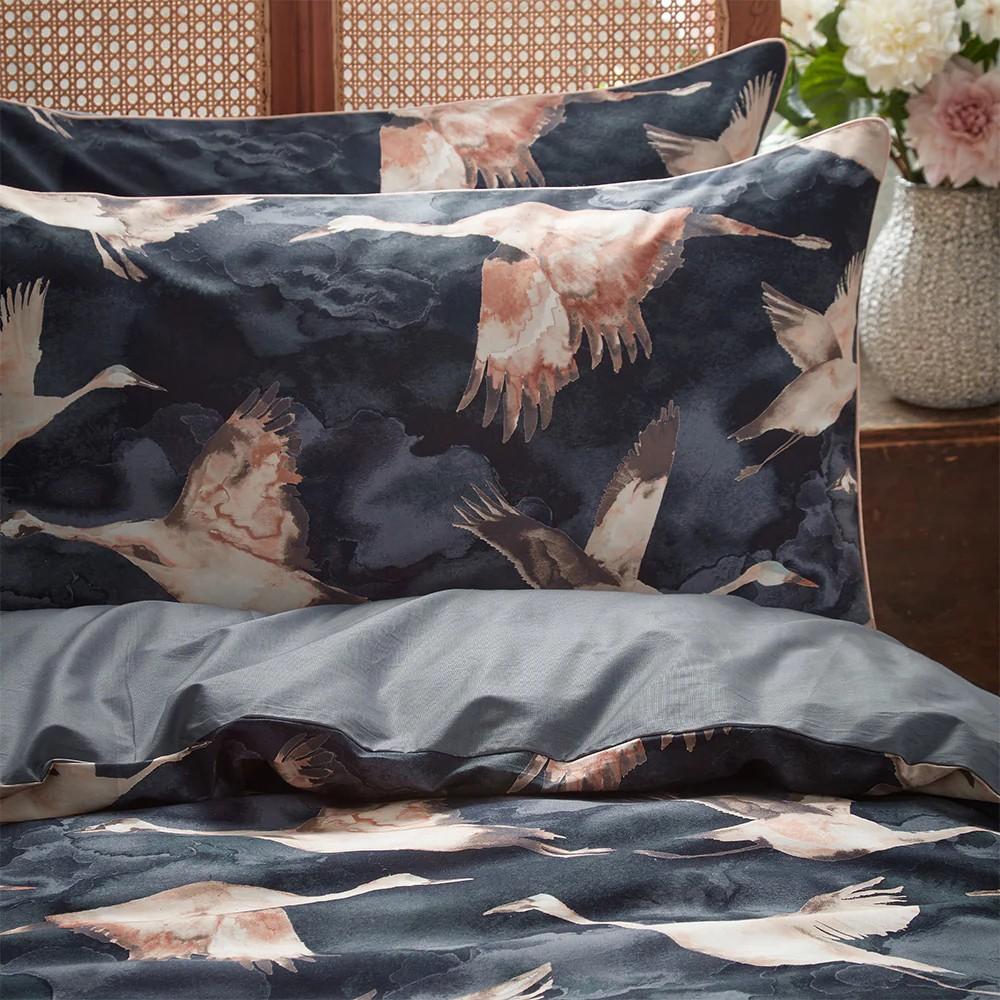 EW By Edinburgh Weavers Flyway Exotic Contrast Piping Duvet Cover Set