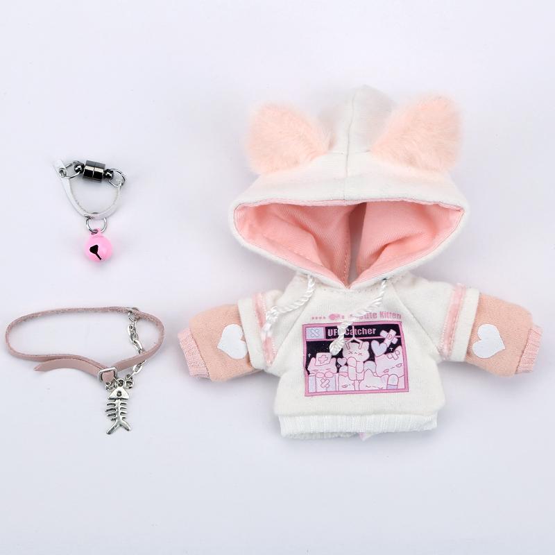 OB11 Clothes Cat Sweatshirt Hoodie Casual Jacket for Obitsu11, Molly, GSC Body, DDF, YMY, 1/12bjd Doll Accessories Toy Coat
