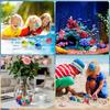 Gemme Subacquee Giocattoli per Piscina, 20 Grandi Diamanti Colorati con Scatola Tesoro del Pirata, Giocattolo Subacqueo per Bambini, per Regalo Piscina Allenamento Nuoto Sott'acqua