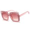 New Fashion  Luxury Designer Rhinestone Sunglasses ladies Square Oversized Shades Glasses Diamond Vintage Party Sunglasses