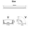 1-30Pcs/Lot 50cm Perfil Aluminio Led Corner Aluminium Profile Channel Holder for LED Strip Light Bar Cabinet Lamp Kitchen Closet