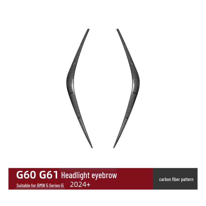 Headlight Eyebrow Stickers for 2024+ BMW 5 Series/ i5 G60 G61 Exterior Trim