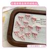 30Pcs Ribbon Bow Nail Art Charms 3D Nail Decoration Macaron Color Manicure Accessories Resin Material Diy