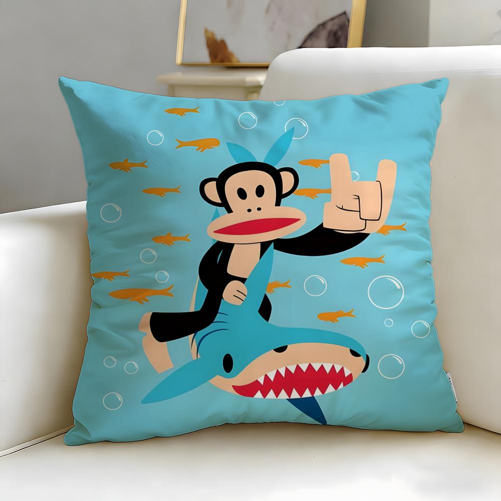 classic brand Paul Frank Cushion Cover Soft  EasyWash Pillow Case  Versatile for Couch Bed Travel and Office