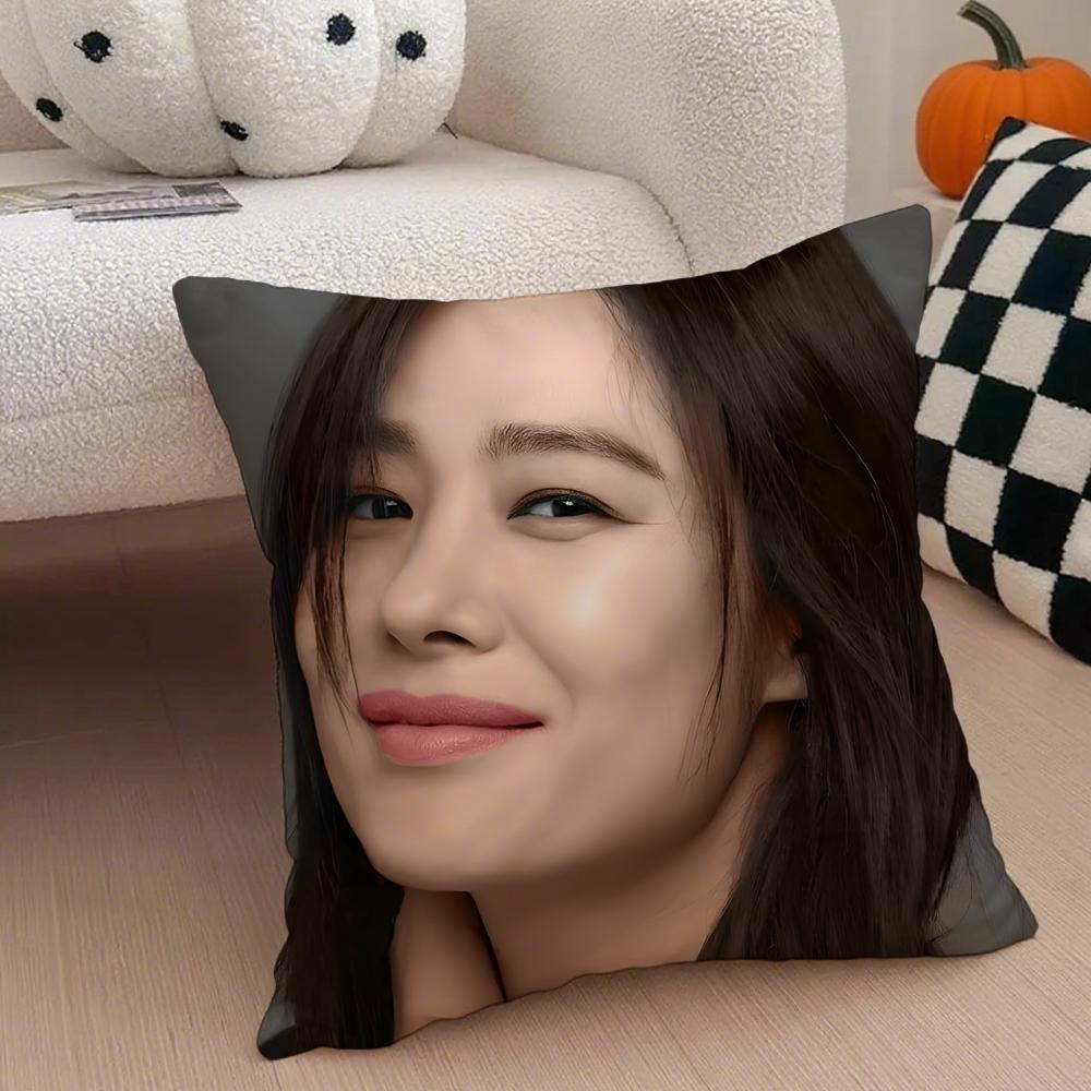 actor intelligent KKim Hyun Joo Cushion Cover Throw Pillow Cover Hidden Button Durable Polyester Chair Cushion