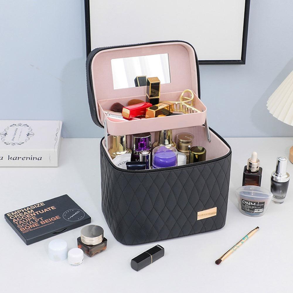 

Многослойный кейс для макияжа Модная косметичка Портативный дорожный чемодан 3
