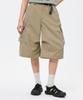 TRILLION Utility Belt Multi Cargo Bermuda Shorts_Beige