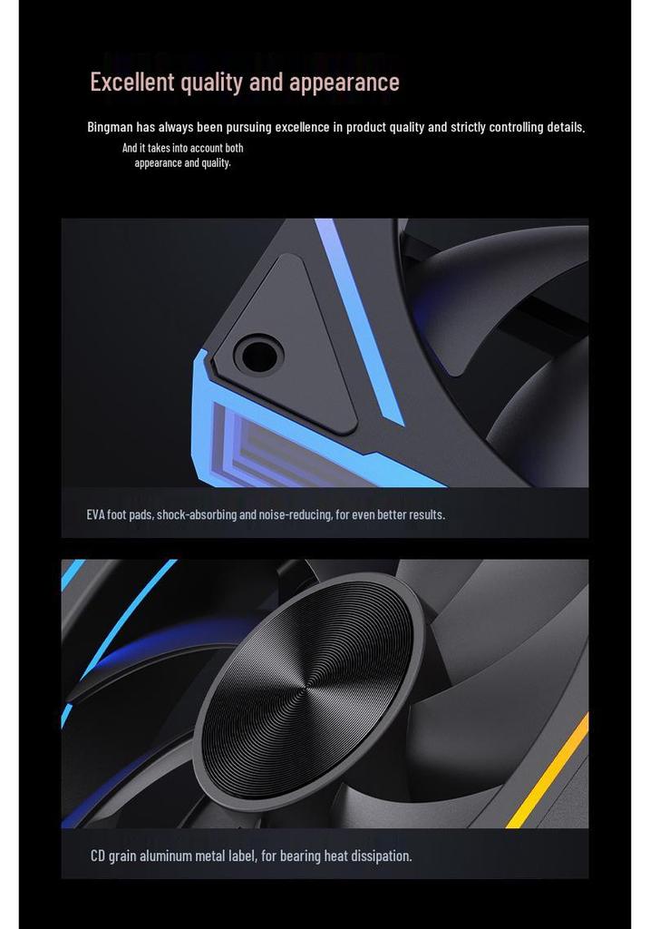 SNOWMAN EK120 ARGB 120mm Prism CPU Cooling Fan