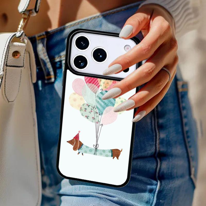 

Dachshund Sausage Dog Doxie Phone Case For iPhone 17 Air 14 15 13 12 Max Cover For Apple 14 15 16 16e 11 Pro Max Plus Coque iPhone 13pro