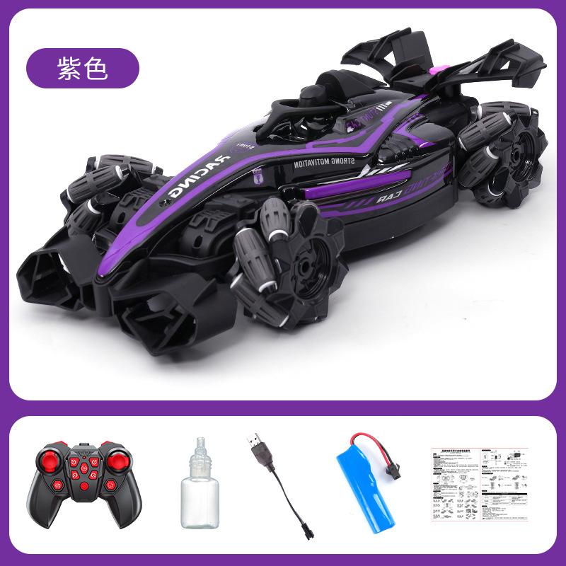 

Машина F1 Equation, каскадерская машина для распыления краски, детская скоростная полноприводная гоночная машина с дистанционным управлением фиолетовый