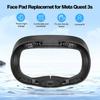 PU Leather Face Mask 3-in-1 Facial Interface Bracket Replacement Kit for Meta Quest 3S