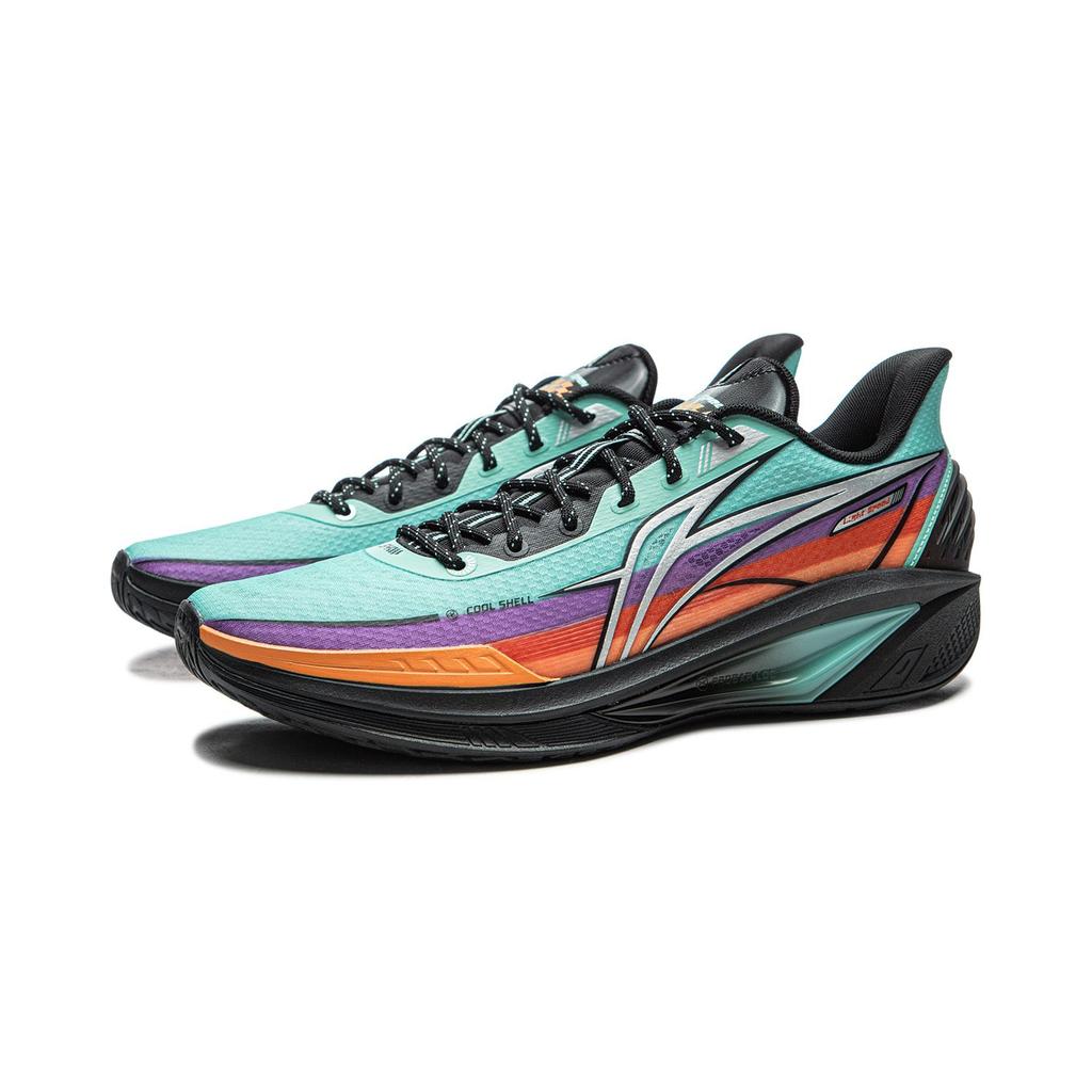 Li Ning Light Speed 4 Low Top Basketball Shoes Men's Cyan ABPW011-3