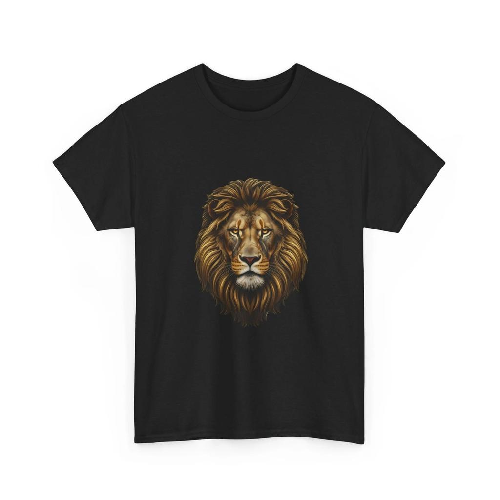Majestätischer Löwenkopf T-Shirt | Realistisches Löwenmotiv T-Shirt, Geschenk für Tierliebhaber
