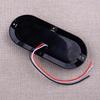 2Pcs Smoked Lens Red LED Car Truck Trailer Oval Side Marker Turn Signal Light Lamp 12-24V