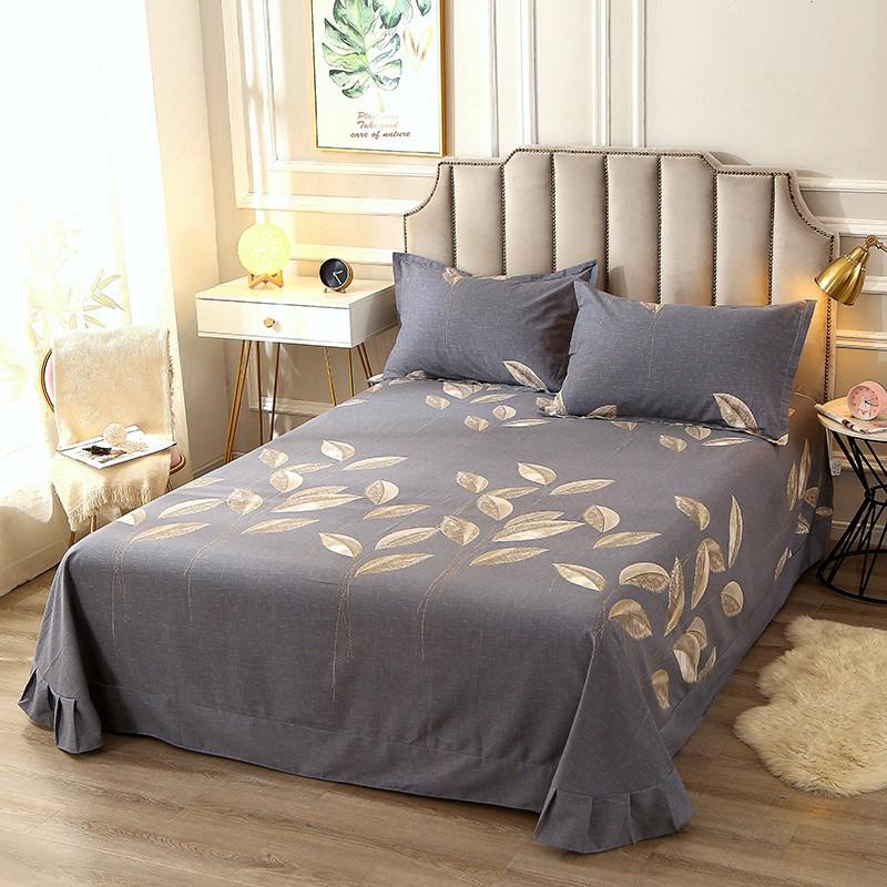 Pure Cotton Brushed Flat Sheet 1Pc High Quality Skinfriendly Fabric Bed Sheet For Double Bed No Pillowcase
