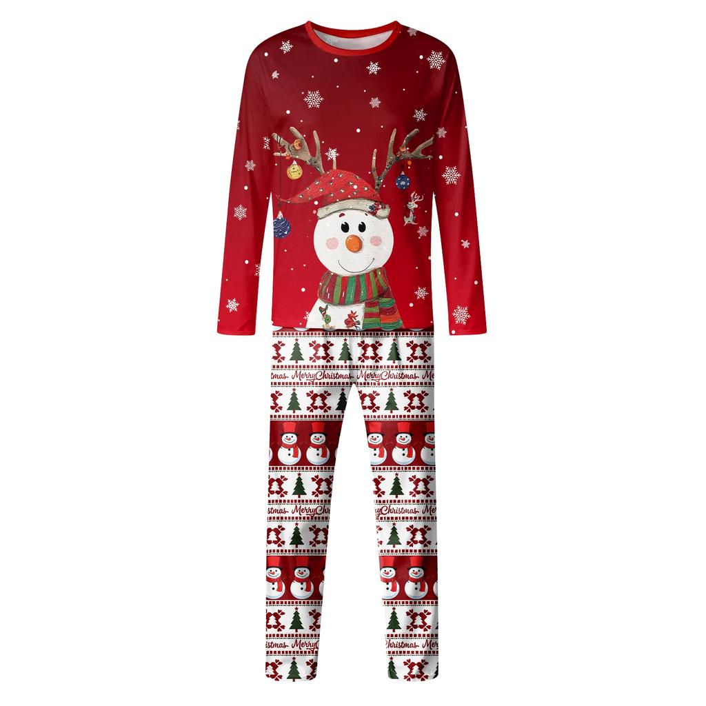 Christmas Day 3D Prints Family Matching Long Sleeve Tops+Pants Set Family Matching Sets