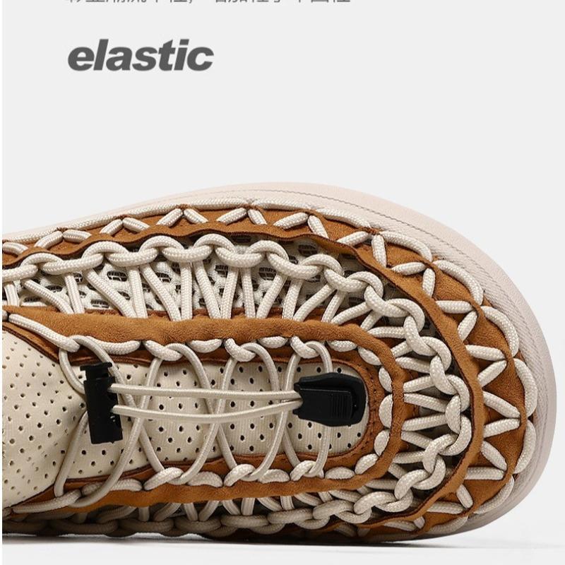 Fashion Handmade Men's Shoes Summer Hollow Out Mesh Sandal Designer Sandals Outdoor Casual Beach Sandals for Men Hiking Sandals