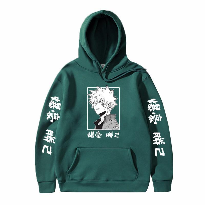 No Hero Academia Kaminari Denki Hoodies Autumn Winter Fleece Streetwear