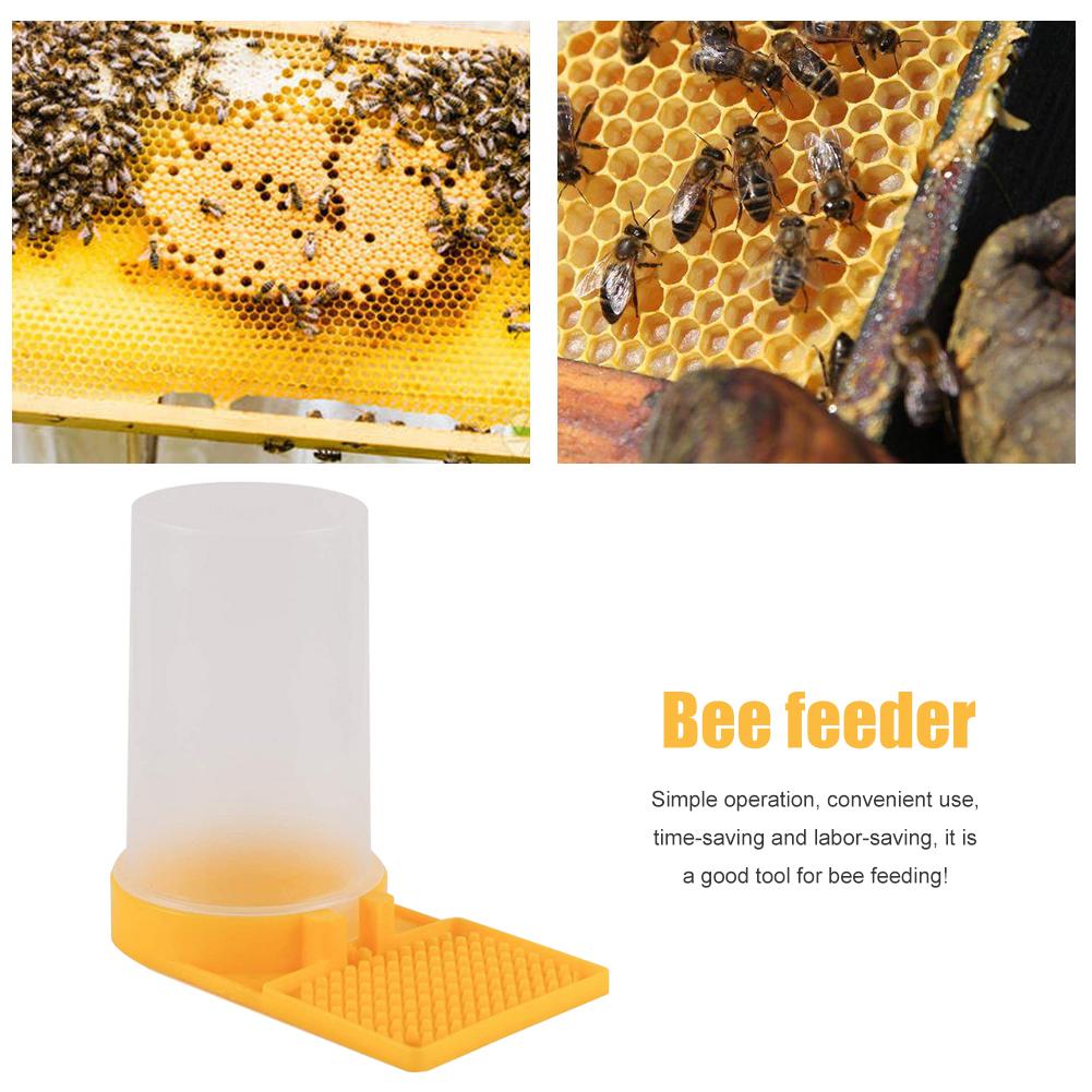 Beekeeping Feeder Plastic Honey Bee Nest Door Feeding Drinking Water Box Safe Non-toxic Lightweight Supplies for Beekeeper