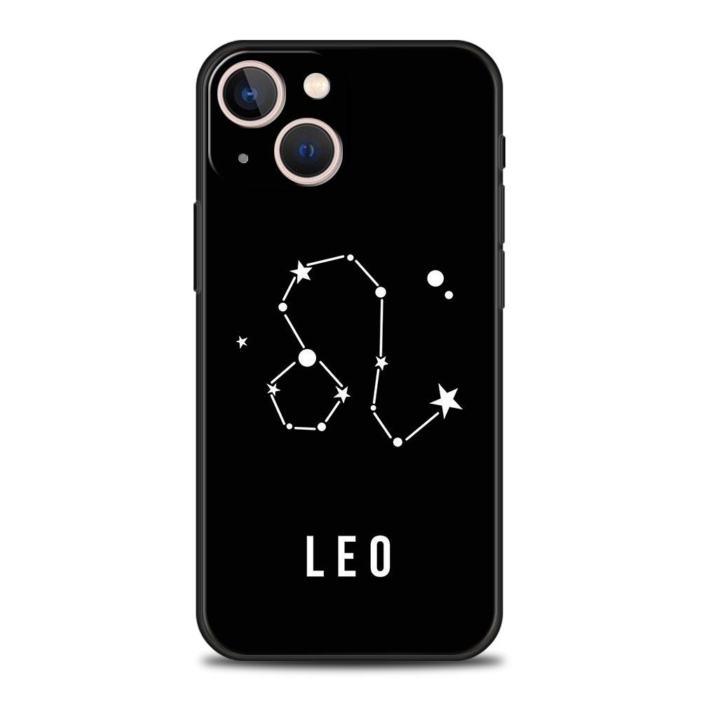 Twelve Constellations Luxury Phone Case For iPhone 16 13 15 14 12 11 Pro MAX XR X SE XS 7 8 Plus Soft TPU Shockproof Cover