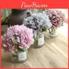 5 Heads Artificial Peony Silk Fake Flowers Hydrangea Bouquet For Elegant Wedding Party Decor**
