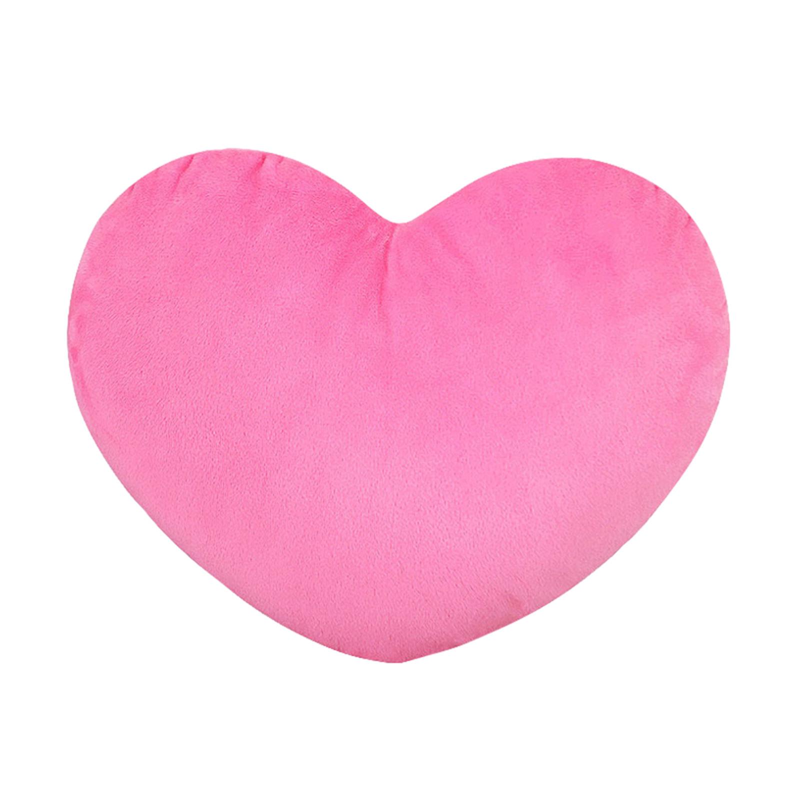 Подушка в форме сердца 23,6 дюйма, подушка в форме сердца, мягкая подушка в форме сердца, подушки в форме сердца, плюшевые подушки в форме сердца, подушка для девочек и женщин на День святого Валентина One Size розовый