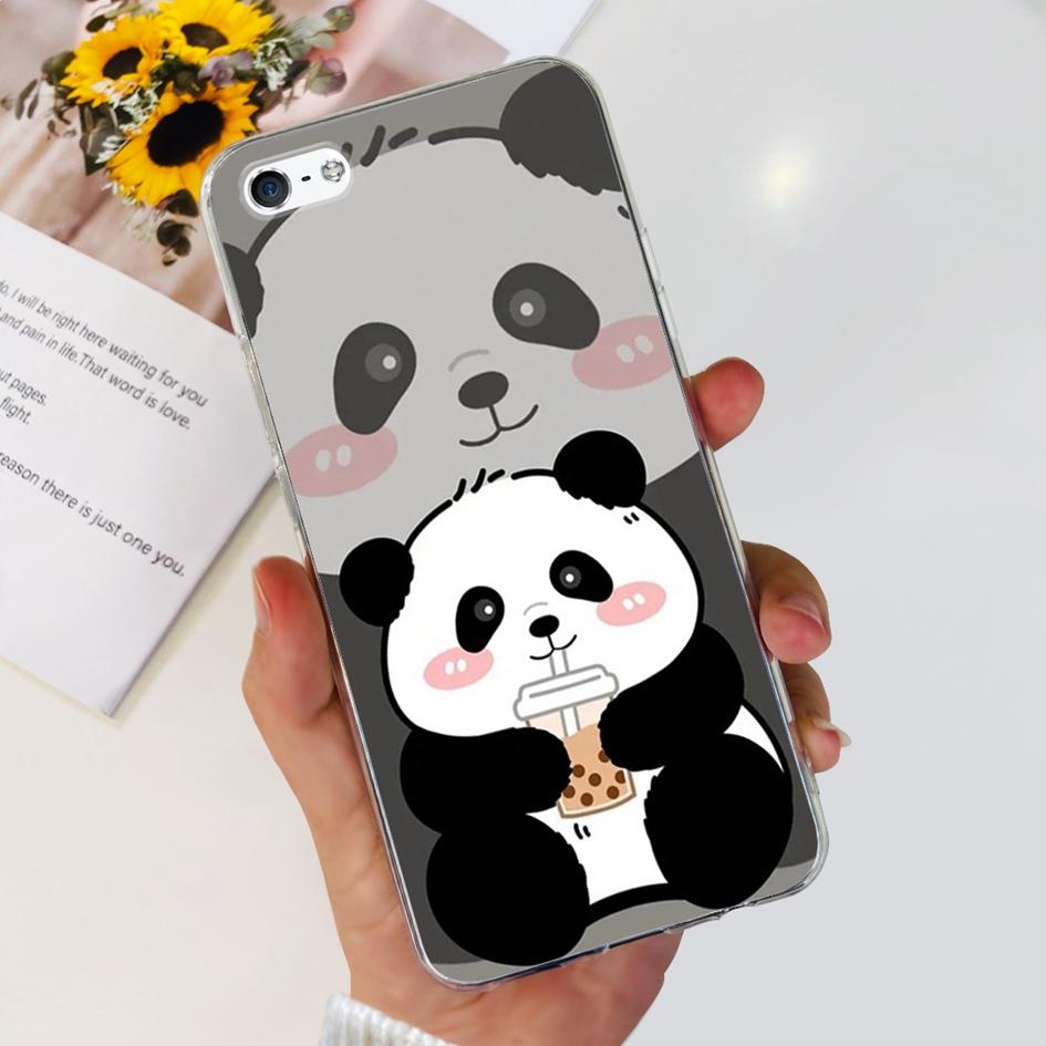 For iPhone 5 5S Case Fashion Astronaut Art Painted Shockproof Soft Cover For iPhone SE 2016 2020 SE2 TPU Funda on iPhone5 Bumper