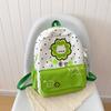 Schoolbag Japanese lucky four-leaf clover kitten schoolbag cute soft girl student backpack light small fresh commuter backpack female