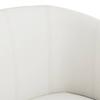 Club Chair White Faux Leather