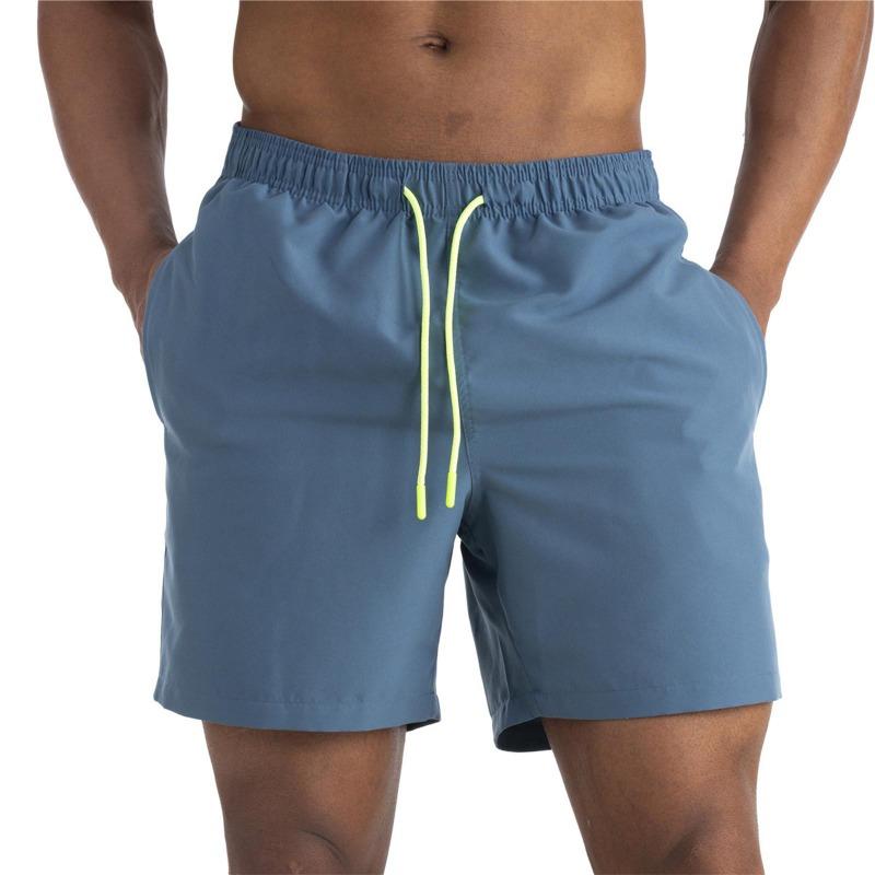 Men's Casual Color Outdoors Pocket Beach Work Trouser  Beach Shorts Pant