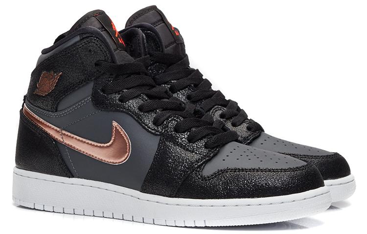 Jordan 1 Retro High GS Black Metallic Red Bronze 705300-006