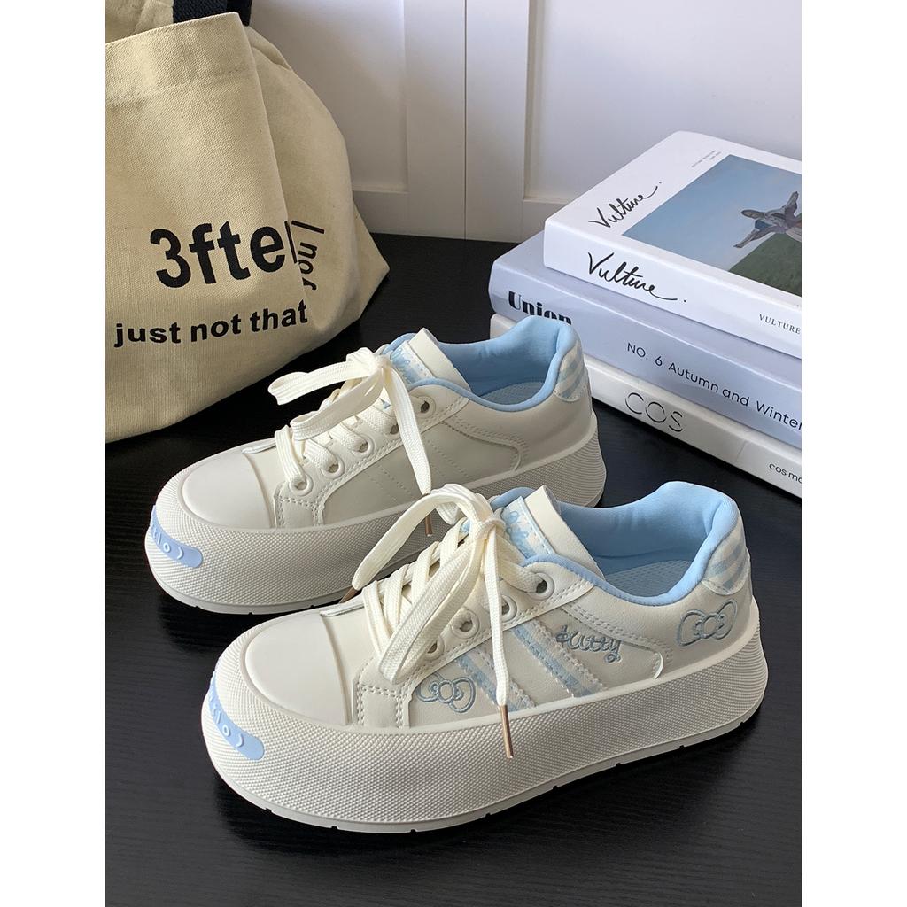 Niche Non-collision Board Shoes Women's 2025 New Summer Korean Version Thick-soled Versatile Casual Student Bread Shoes Tide