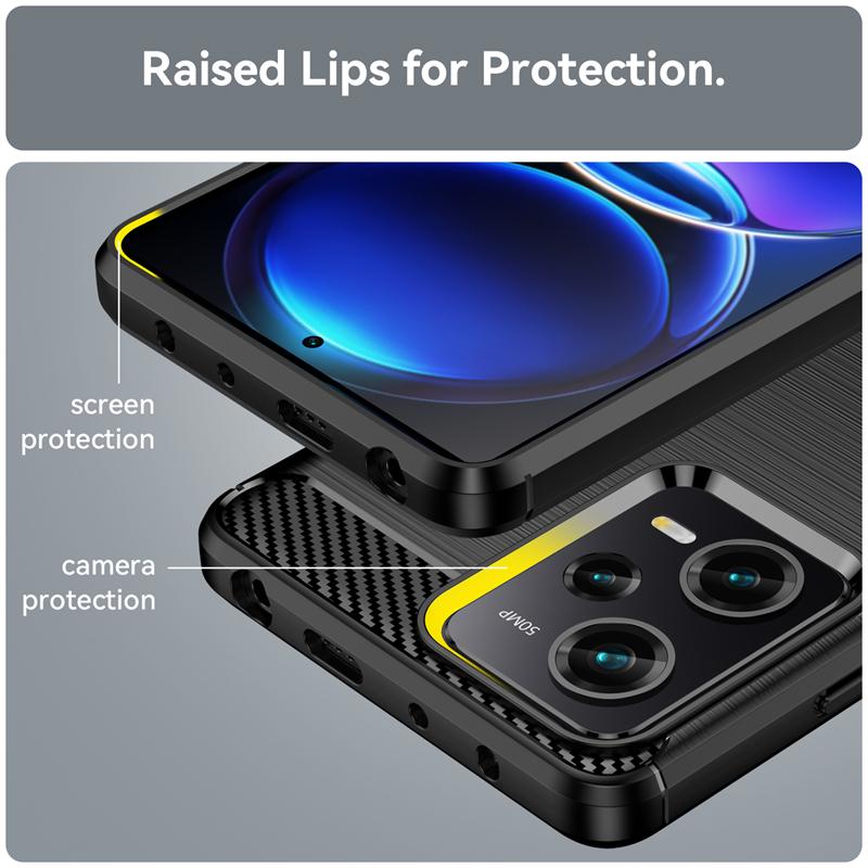 For Xiaomi Redmi Note 12 Pro 5G Case Bumper Silicone Carbon Fiber Cover For Redmi Note 12 11 Pro Case For Redmi Note 12 Pro Case
