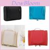 Travel Toiletry Bag With Hanging Hook And Dual Zippers For Bathroom Organization