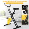 Indoor Exercise Bike Elliptical Trainer Cyclette Fitness Workout Exercise Machine Cycling Trainer Home Black+Yellow