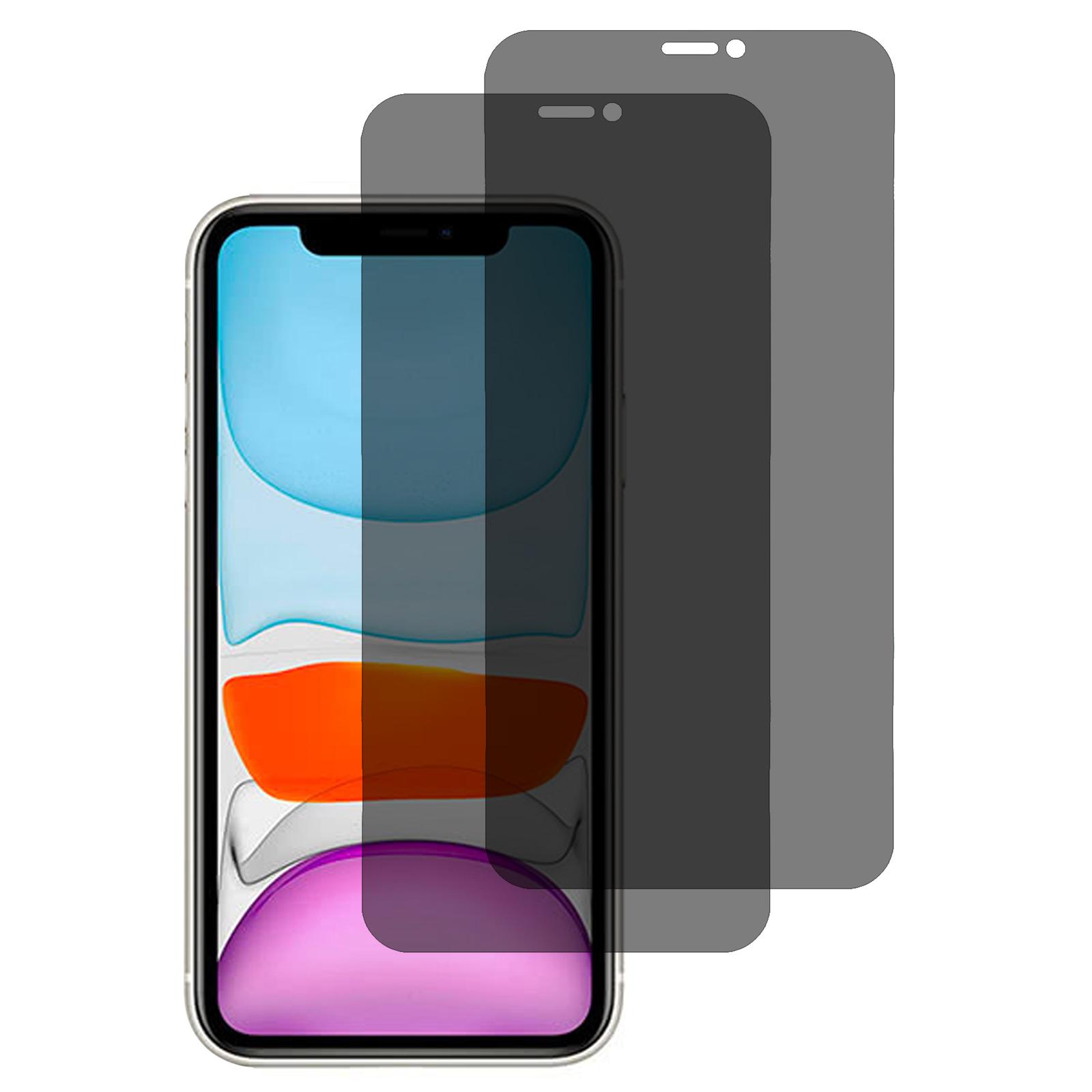 

2Pcs For iPhone 11/XR Privacy Screen Protector 0.3mm Anti Spy Private Tempered Glass Film A