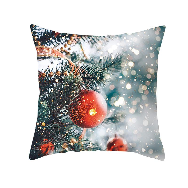 Nordic Christmas Pillowcase Christmas Ball Decoration Home Sofa Cushion Cover