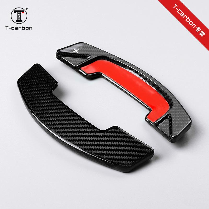 Real Carbon Fiber Steering Wheel Paddle Shifters for Land Rover Range Rover, Evoque, Discovery, and Velar