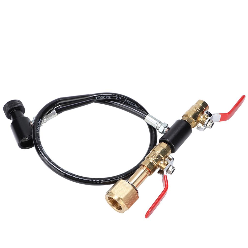 Adaptor de reumplere cilindru CO2 cu furtun de 36 inci pentru umplere cu sifon EU W21.8?14 Fir