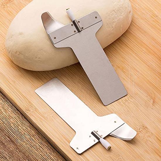 KINGZUO Washable Noodle Cutting Noodle Noodle Set of Thick for Commercial Cooking Kitchen Stainless Steel Blades, Maker, Cutter, 2, Handle,