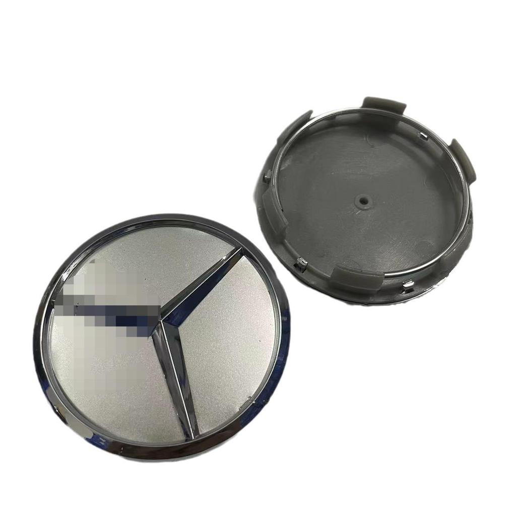 Mercedes-Benz 60mm ABS Wheel Hub Cap Badge for 3-Lug or 6-Lug Wheels