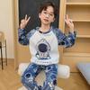 Kinder Cartoon Korallenfleece Pyjama - Warm, Dickes Flanell Rundhals für Jungen, Herbst/Winter Kollektion